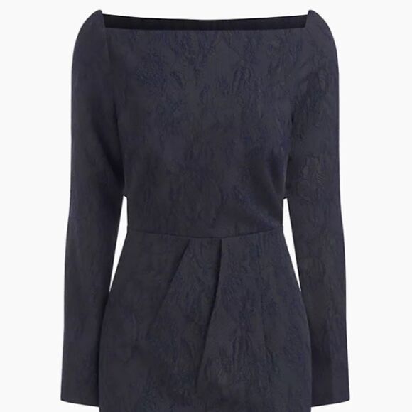 NWT Kay Unger Jude Jacquard Column Gown side tag only * - Picture 2 of 8